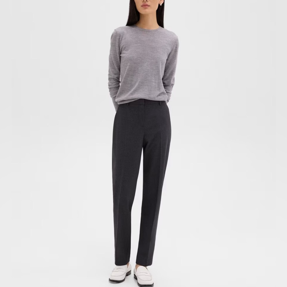 Theory Treeca Full Length Pant in Good Wool